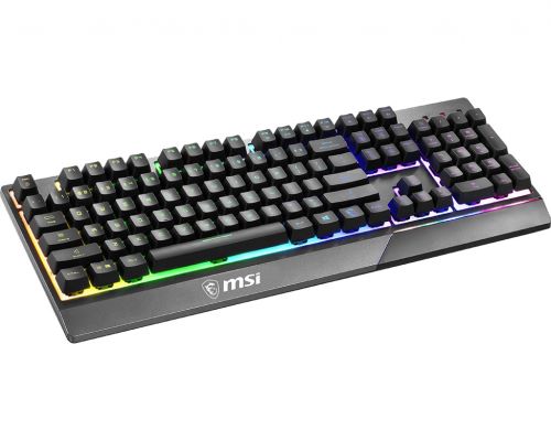 MSI GG VIGOR GK30 TR GAMING KEYBOARD MEKANIK HISLI 6 BOLGE RGB LED AYDINLATMA SIVI DOKULMESINE DAYANIKLI OYUNCU KLAVYESI TURKCE Q Hover