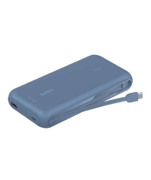Belkin BPB024 30W 20K Entegre Kablolu Powerbank - Mavi Hover